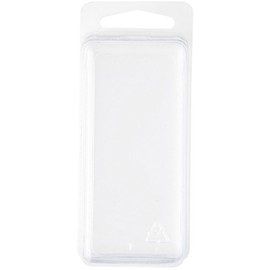 Collecting Warehouse Clear Plastic Clamshell Package / Storage Container, 3.375" H x 1.5" W x 1.25" D, Pack of 100