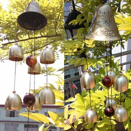 Garden Metal Wind Chime Outdoor Indoor Bell Wind Chime Home Decoration 40cm