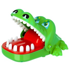 Camilife Crocodile Game, Croco Doc Game Toy, Crocodile Teeth, Action Skill for Family Game, Test Your Happiness, for Children, Family Game, Party Game (Green S)