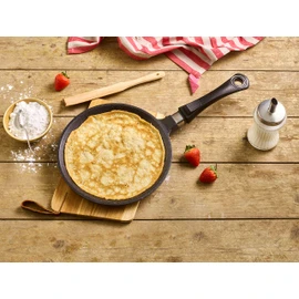Pradel Excellence 52406M Stone Style Crepe Maker with 2 Handles, Black, 24 cm