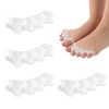 Toe Separator, 4-Piece Set Toe Spacer, Reusable Gel Hammer Toe