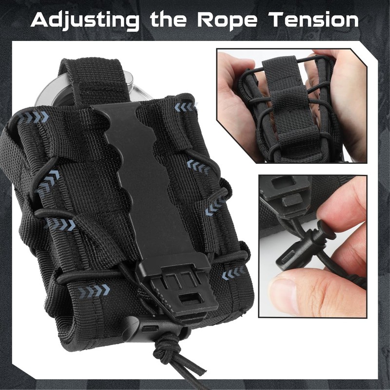 4 Pack Molle Handcuff Pouch,Molle Handcuff Case for Duty Belt
