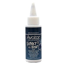 Avatar Funky Fruit Semi-Permanent Hair Color, 7185, Tropical Blue, 2.8oz