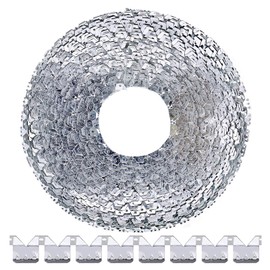 Swpeet 65 Feet Flexible Metal Tack Strip Three-Tooth Upholstery Curve Ease Grip for Furniture, Chairs, Sofa Finish Edges on Curved Arms, Wingback or Arched Portion of Chairs