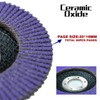 SALI 10 Pack Ceramic Flap Disc 40 Grit 4.5" X