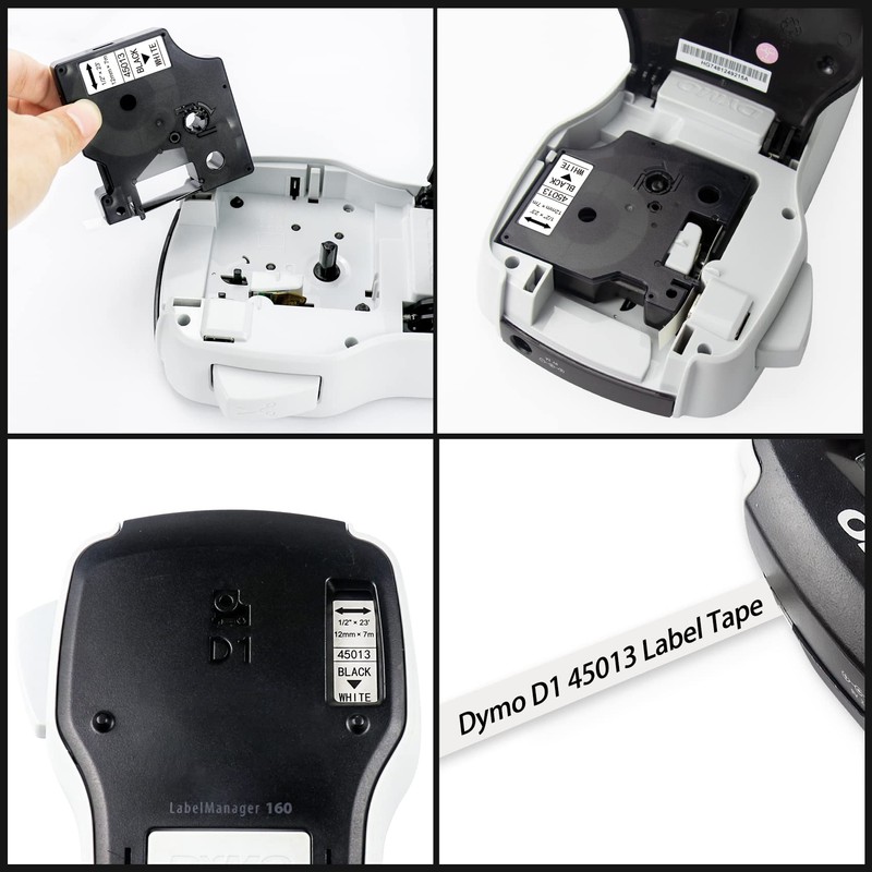 BEYONDTEK 6 x Compatible with Dymo D1 Label Tape 12