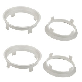 LST 4 x Centring Rings Distance Rings Black for Alloy Wheels Diameter 56.6 mm - Diameter 60.1 mm