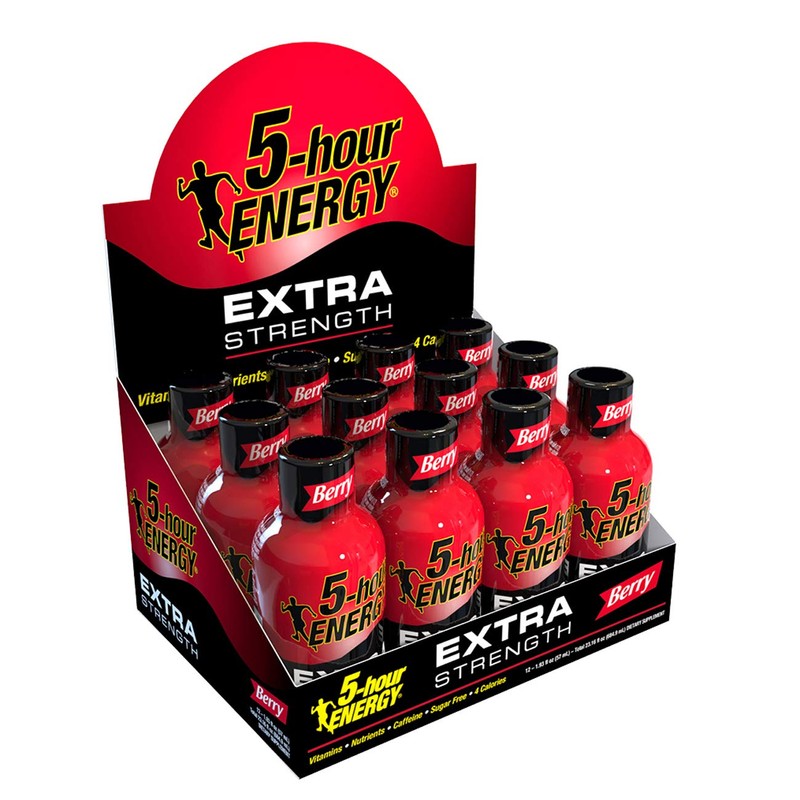 Extra Strength 5-hour ENERGY Shots – Berry Flavor – 24