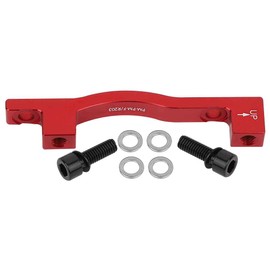 BOROCO Bicycle Disc Adapter, Disc Brake Holder Post Mount 180 mm Disc Brake Adapter Converter for Mountain Bike, Bicycle Disc Brake Accessories (A-F203 Red)