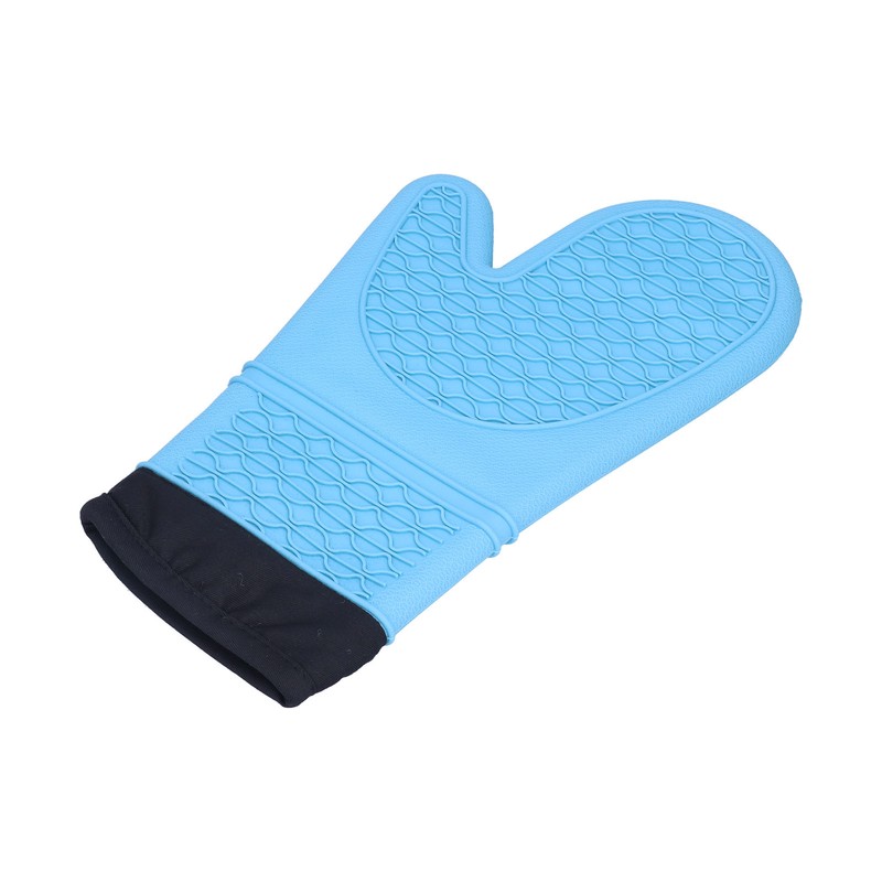 Silicone Oven Mitts with Cotton Heat Insulated Anti Scalding Baking