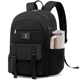 LOVEVOOK School Backpack for Girls Boys,Bookbag for Teen with Pouch Pocket for Large Capacity Cup, Waterproof School Bookbag, Preppy Backpack Travel Daypack with 16 inch Laptop Compartment