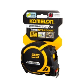 Komelon 79425 Contractor TS Magnetic Tape Measure 25' x 1.25"