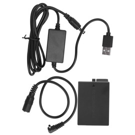 LPE8 Dummy Battery DC Coupler Power Adapter with USB Drive Cable for Canon 550D 600D Kiss X7i X6 X5 X4