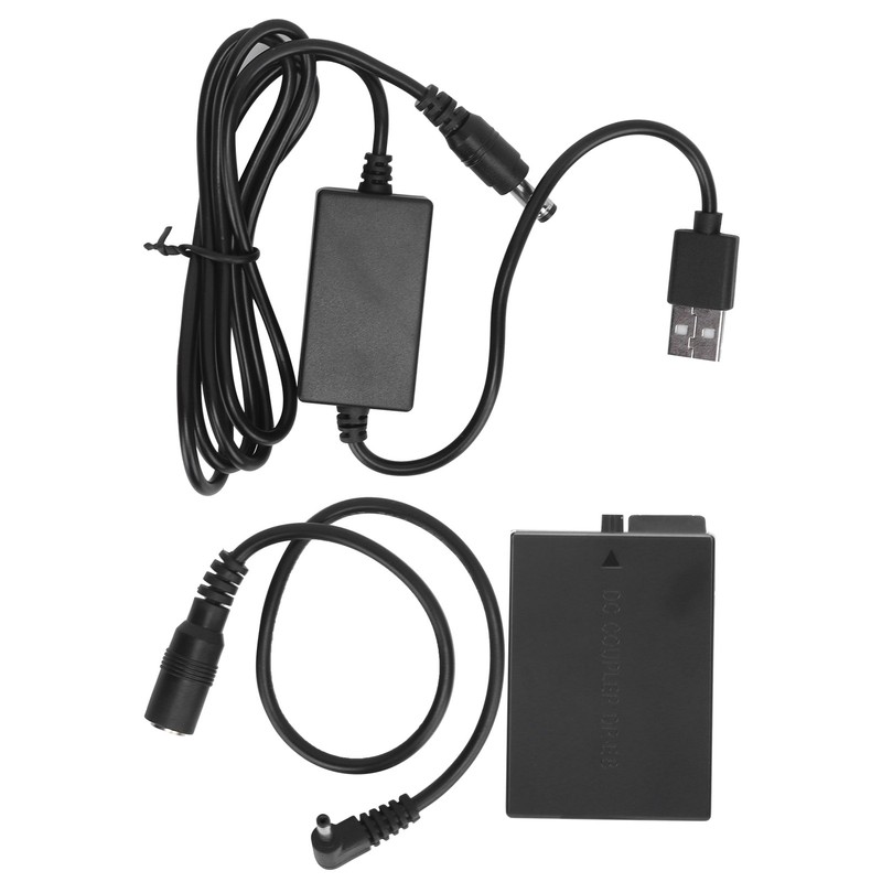 LPE8 Dummy Battery DC Coupler Power Adapter with USB Drive