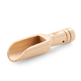 Gourmanity Comfort Wooden Bath Salt Scoop | Mini Versatile Scoop Great for Flour Coffee and Rice, Pack of 1