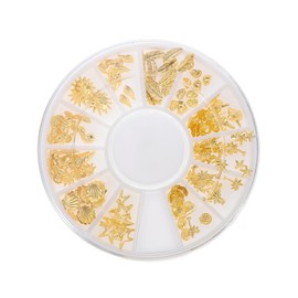 BIUDECO Metal Nail Art Rivets Studs for DIY Decor Ocean Series Boxed Nail Accessories for Women Suitable for Natural False Creative