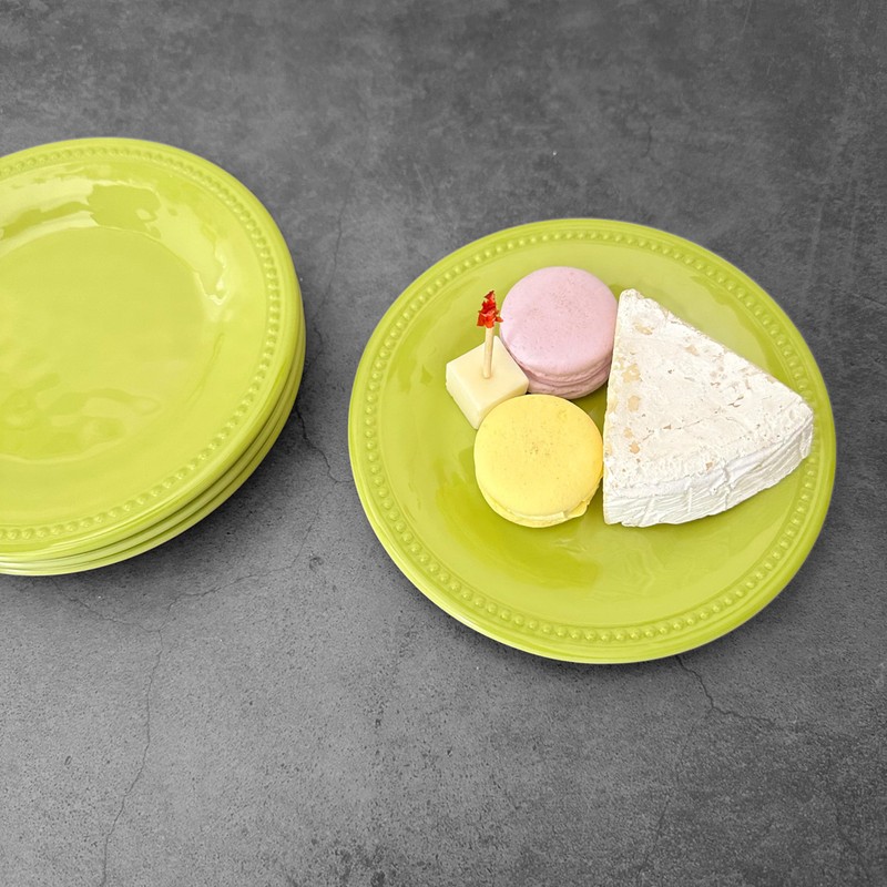 UPware 4-Piece 6 Inch Melamine Dessert Plates Appetizer Dinner Plates