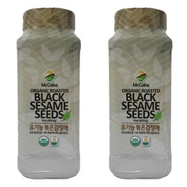 McCabe Organic Roasted Black Sesame, 1 lb (16 oz) (2 Packs), USDA Organic Certified, CCOF Certified Organic, Roasted & Packed in USA