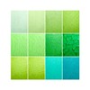 Lanyani Green Transparent Stained Glass Sheets for Craft, 6x4 inch
