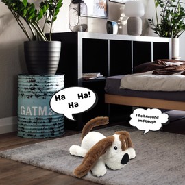 Mad Monkey Chuckle Buddies - Laughing Soft Toy with Motion Sensor in Dog Design