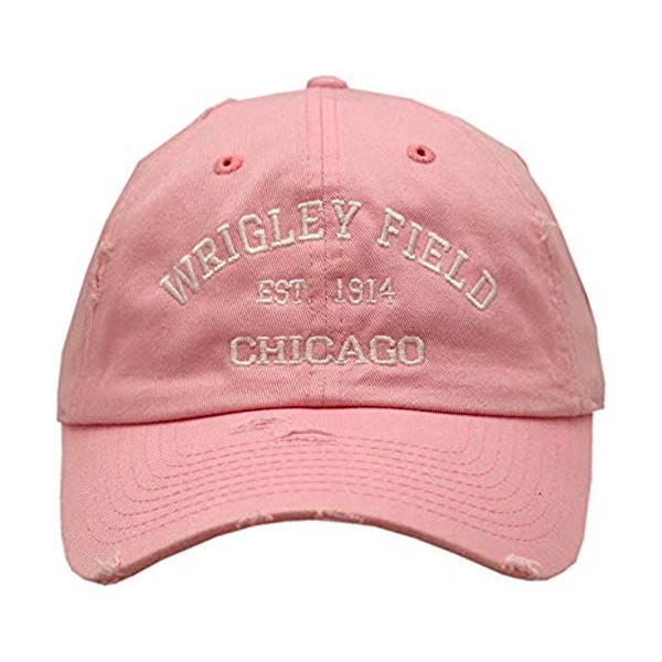 Wrigley Field Chicago 1914 Vintage Adjustable Hat Pink