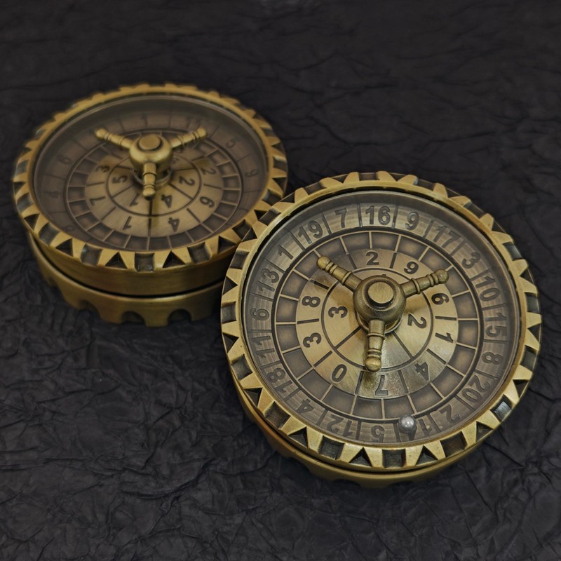 2 pcs Roulette Dice Spinner, Spinner DND Dice Set,Metal D12