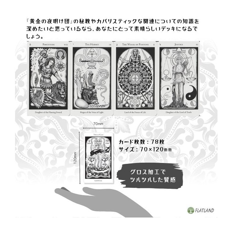 Hermetic Tarot Deck Tarot Divination with Japanese Manual (English Language