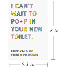 Gonzey Funny New Home Card,New House Card,Homeowner Card,Joke Cards For Housewarming