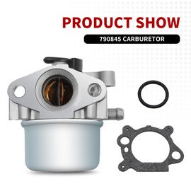 Nakkaa Carburetor Compatible with 6.5 6.75 7.0 7.25 HP Recycle Mower 190cc Compatible with BS 22" 790845 799871 799866 796707 794304 Engines Lawnmower