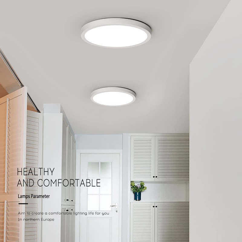LVL LED Ceiling Light 12W 1100lm Natural White 4000K Round