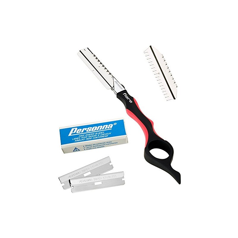 Personna Flare Hair Shaping Razor with 5 Glide Coated Blades