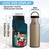 AORTDES 25/32/40/64OZ Water Bottle Bag Holder Carrier- Insulated Crossbody Sling