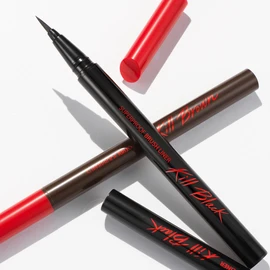 CLIO Superproof Brush Liner + Lip & Eye Remover Special Set  - 01 Black [Special Set]