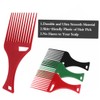 Healeved 3pcs Plastic Hair Pick Comb for Afro Curly Hair