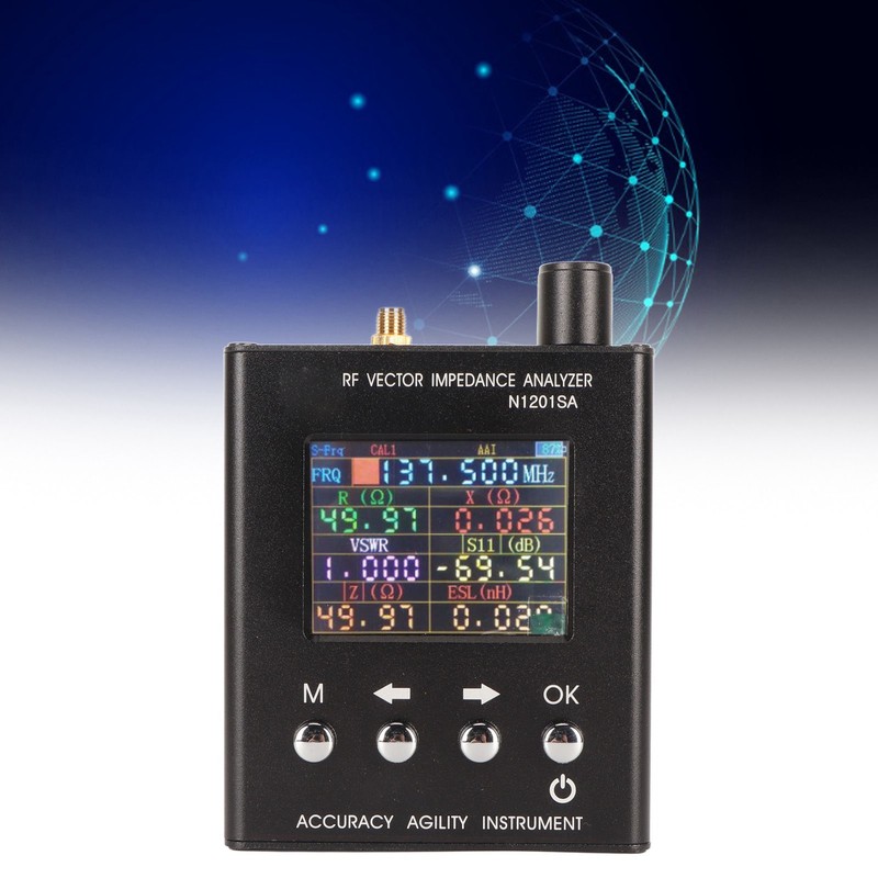 N1201SA RF Antenna Analyzer 34.375MHz Vector Impedance Portable SWR Antenna