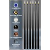 Hyoola Tall Taper Candles - 20 Inch Black Unscented Dripless