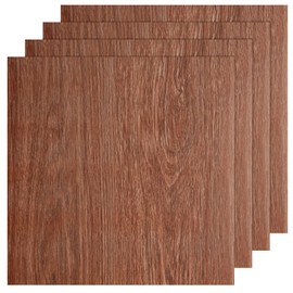 AKOLAFE 40 Sheet Vinyl Flooring 12 x 12 Peel and Stick Floor Tile Waterproof Clearance Vinyl Floor Tiles Walnut Wood Self Adhesive Floor Tiles Sticky Laminate Flooring for Bathroom Kitchen Basement RV