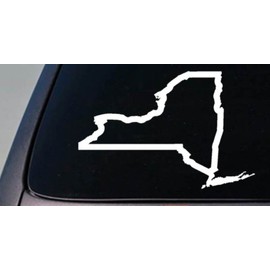 EZ-STIK New York State 6" Sticker Decal car Truck Window College Football basketballC568