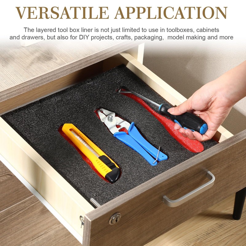 Frienda 3 Pcs Tool Box Foam Organizers, 18 x 12