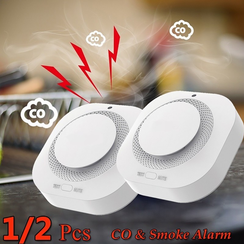 Wireless Smoke Alarm Detector Independent Smoke Sensor Home Security Smart