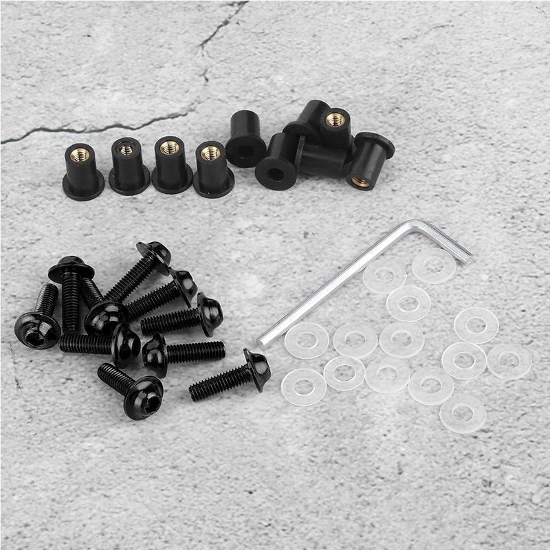 mounting bolts windshield bass boat Qiilu Windshield Bolts Kit, 10pcs