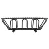 G.E.T. Enterprises Black Oblong Braided Rim Metal Wire Basket Iron