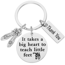 HUTIMY HUTIMY Dance Teacher Gifts for Women Men from Student Best Cute Appreciation Birthday Dance Teacher Keychain