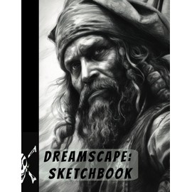 Dreamscape: Sketchbook for Drawing & Sketching. Pirate Vintage - Large white paper, 8.5” x 11” in size, 110 pages, numbered pages. The perfect gift for men and women adventurers.