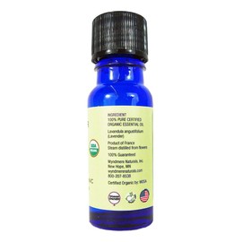 Wyndmere Essential Oils - Certified Organic Lavender Essential Oil - 10ml - 100% Pure Therapeutic Quality - Relaxing Calming & Soothing - Made in USA