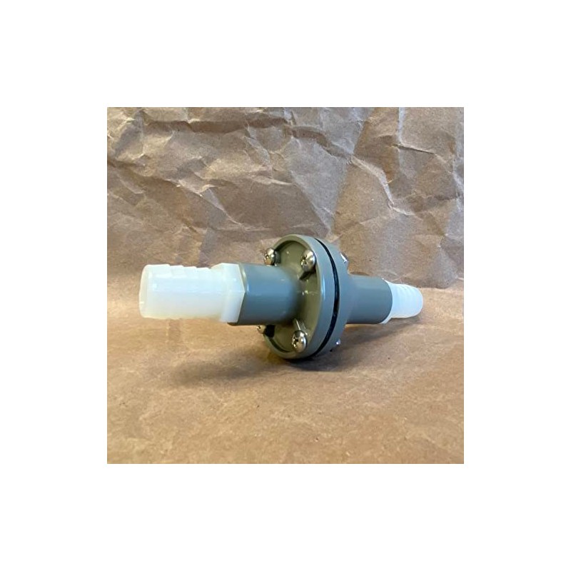 74 Style Flapper Check Valve with 3/4-in Barbed Adapter Ends