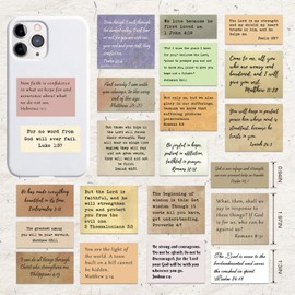 120PCS Bible Verse Stickers, No Repeat Christian Vintage Inspirational Quote Sticker, Typewriter Scripture Stickers, Bible Study Supplies for Scrapbooking, Water Bottle, Laptop