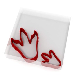 Mini/Small Dinosaur Foot Set of 2 Value Fondant Cutters Pair 3CM + 5CM