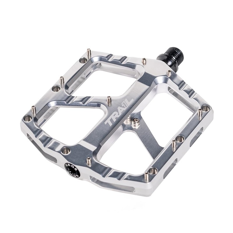 Trail One Components Sage Alloy Pedals - Silver (Raw)