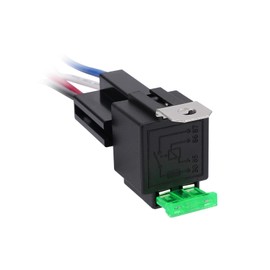 APIELE 4 Pin Relay 12V 40A With 30A Fuse DC SPST Fused Normally Open 1NO With 14 AWG Harness Socket for Car Truck Motor